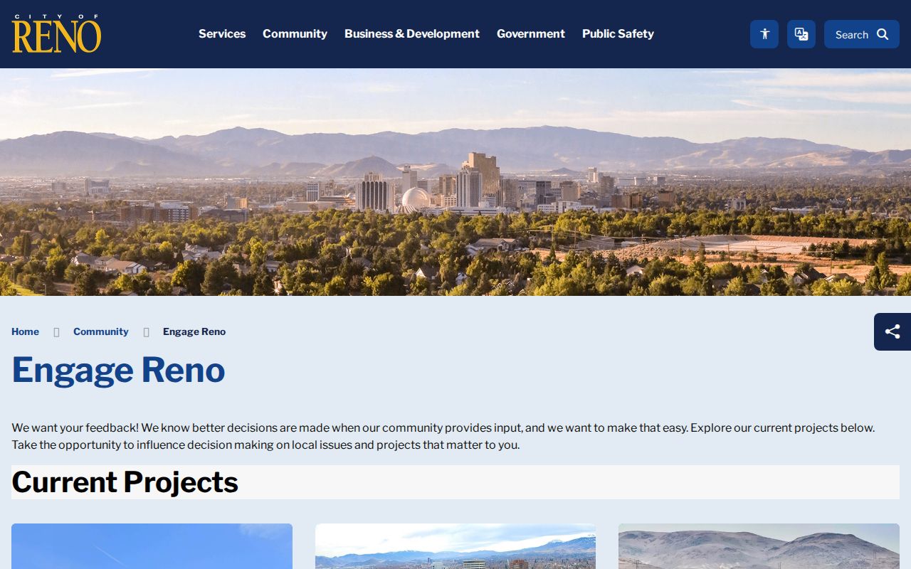 Reno neighbors Engage Reno Neighborhood Advisory Board information